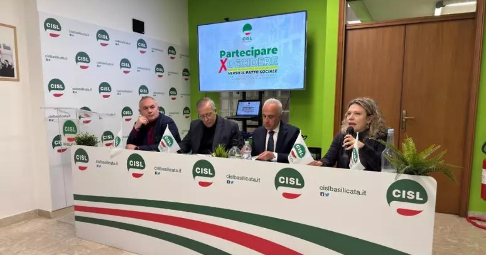 La Cisl Basilicata presenta &ldquo;Partecipare X Decidere&rdquo;: un patto sociale oltre il Pnrr