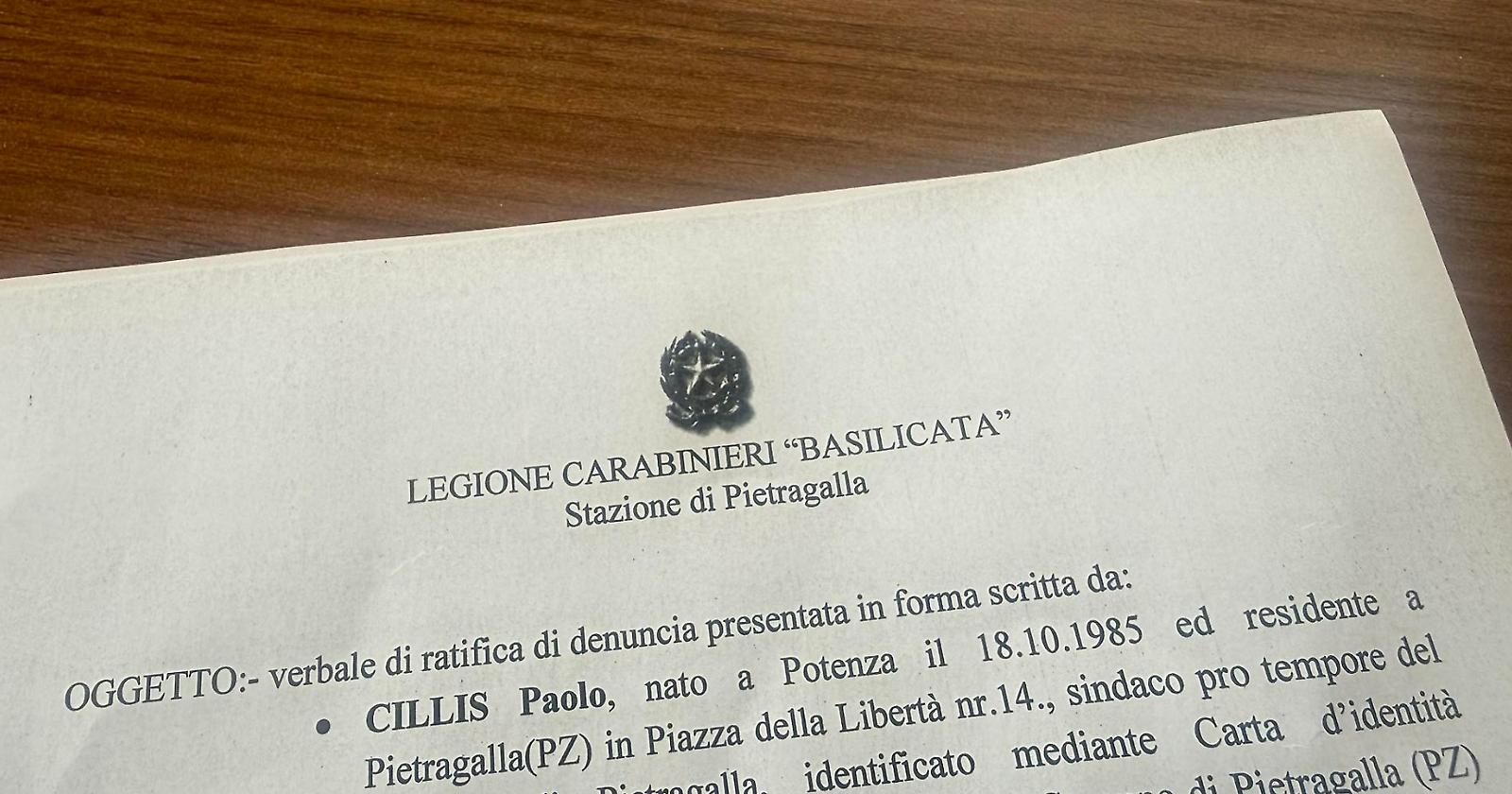 Il sindaco di Pietragalla presenta un esposto dopo gli episodi di Carnevale: "No alla giustizia sommaria"