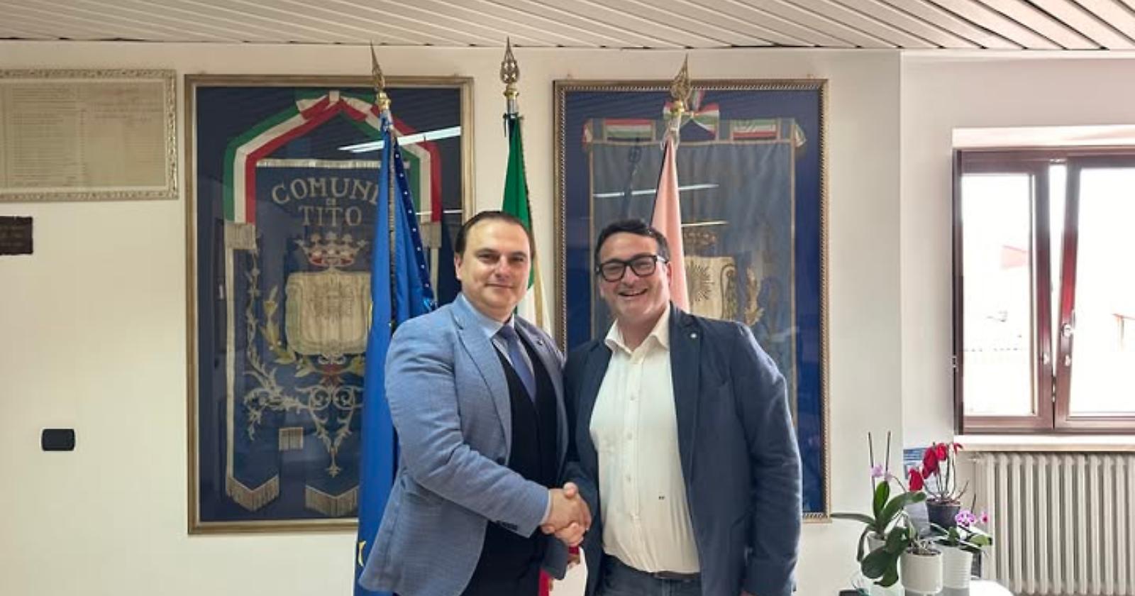 Acquedotto Lucano, il Dg Renna a Tito: confronto con il sindaco Laurino su rete idrica e depurazione