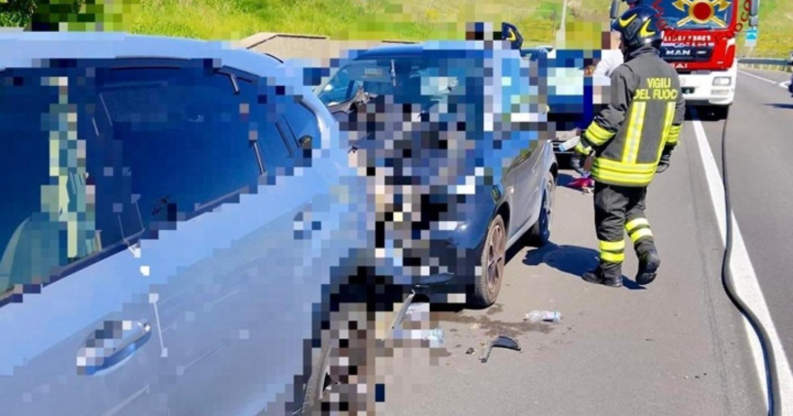 Incidente stradale sulla SS7: quattro feriti e traffico rallentato a Matera Sud