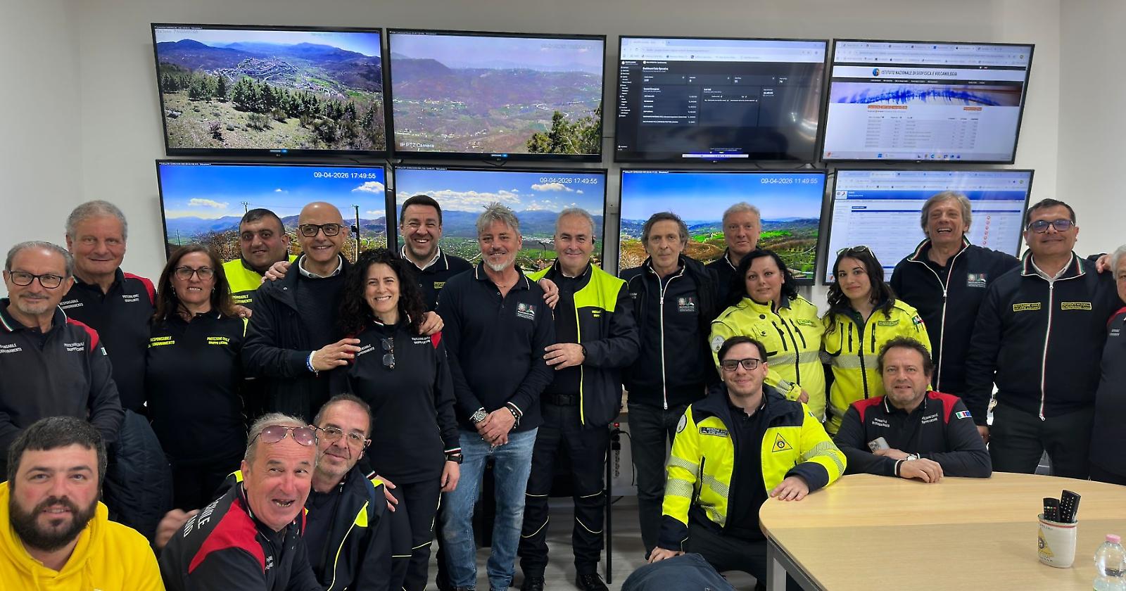 Protezione civile, il Dipartimento nazionale fa visita al Gruppo Lucano