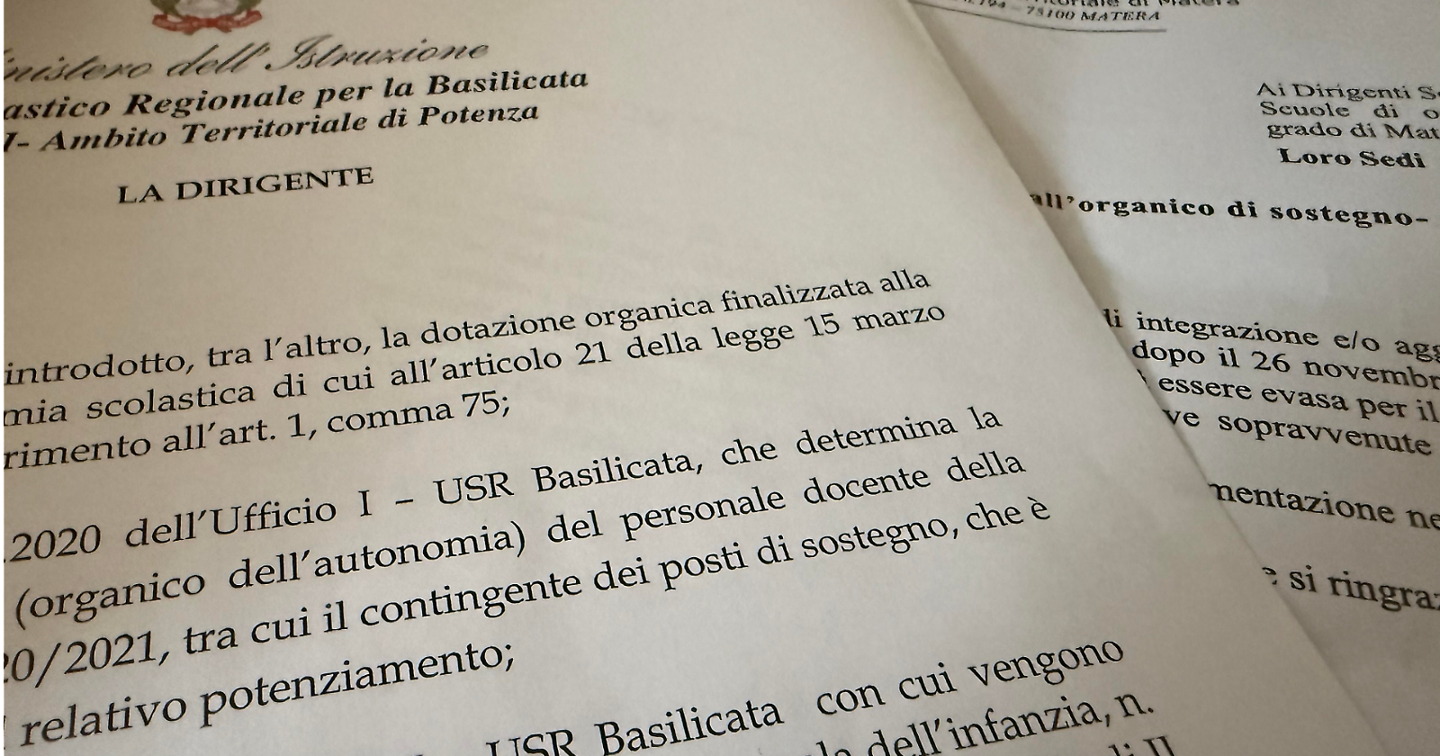 Cattedre di sostegno, il pasticcio lucano: un posto, due docenti