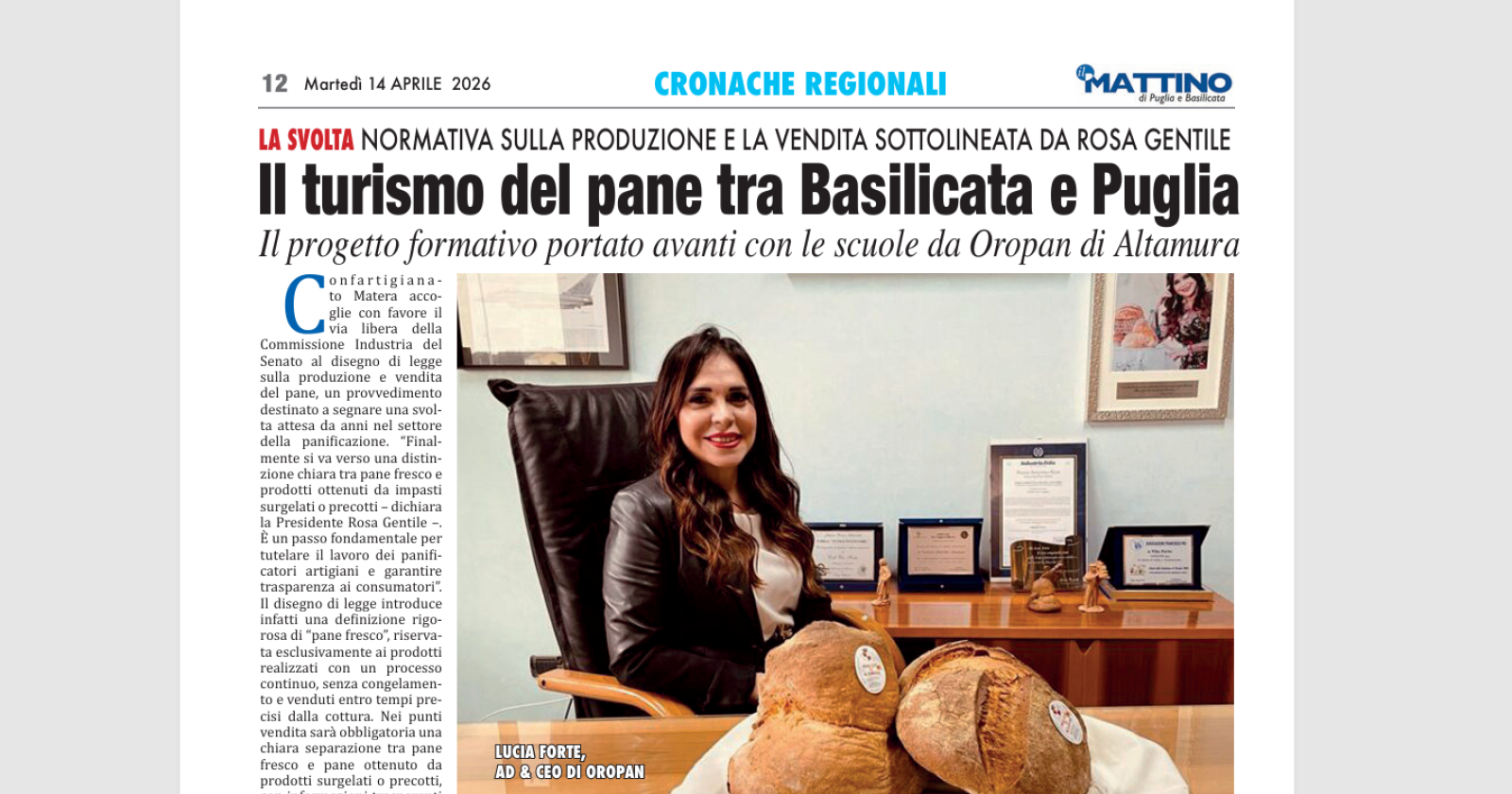 Il turismo del pane tra Basilicata e Puglia