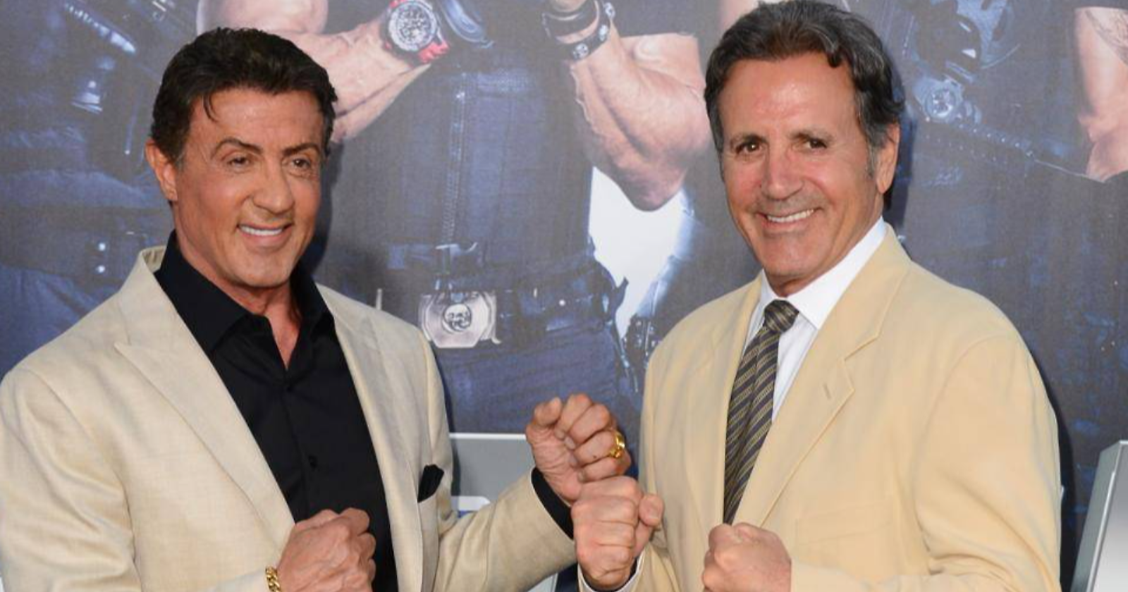 Sylvester Stallone e suo fratello Frank a Gioia del Colle per ricevere la cittadinanza onoraria dal Comune d'origine della loro famiglia