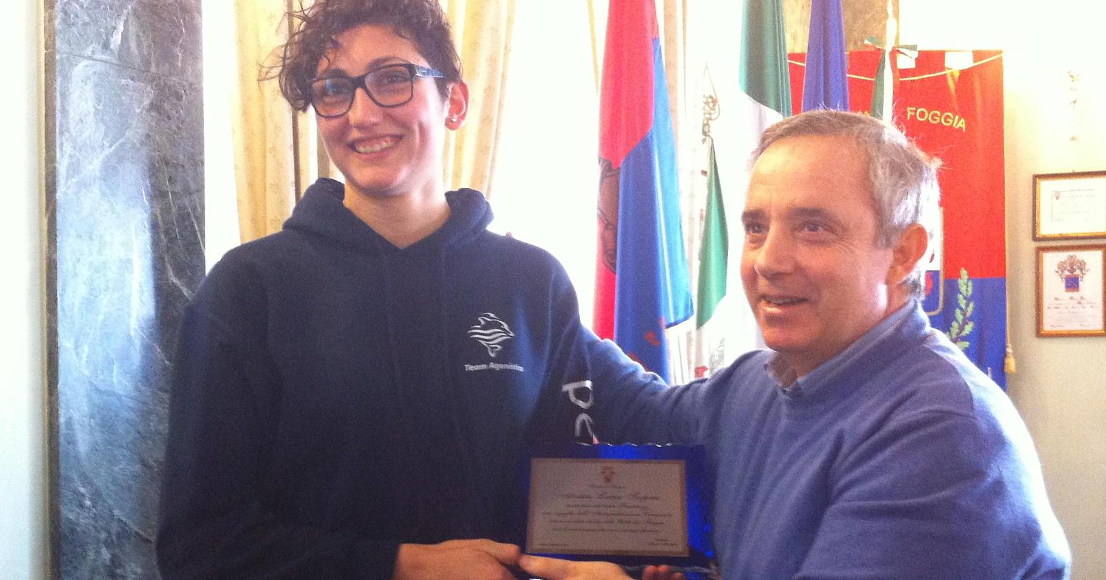 Dalle vasche al Comune: premiata Lucia Scopece