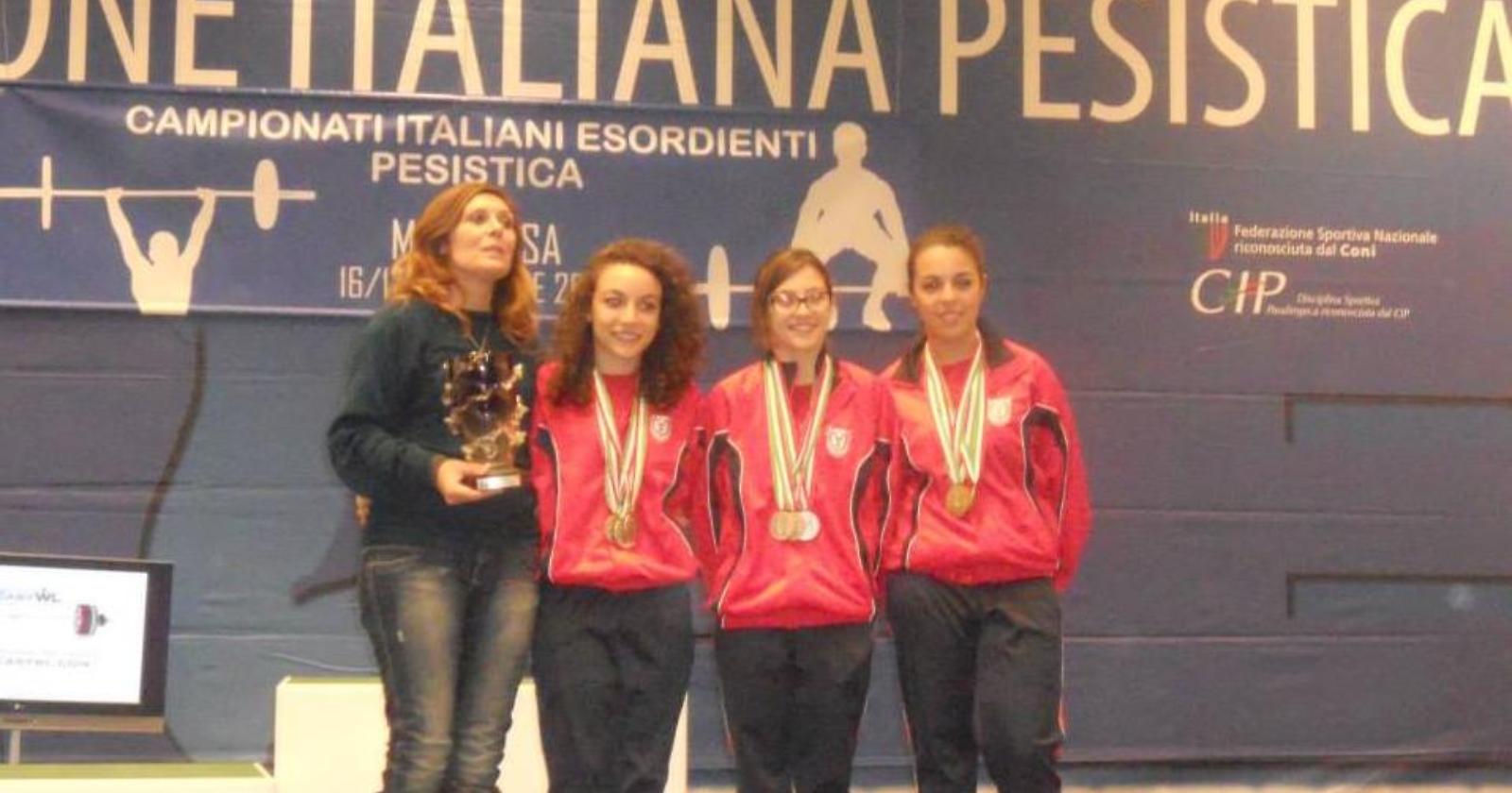 Giovani e forti: le esordienti della Veneziano sul podio dei Campionati Italiani