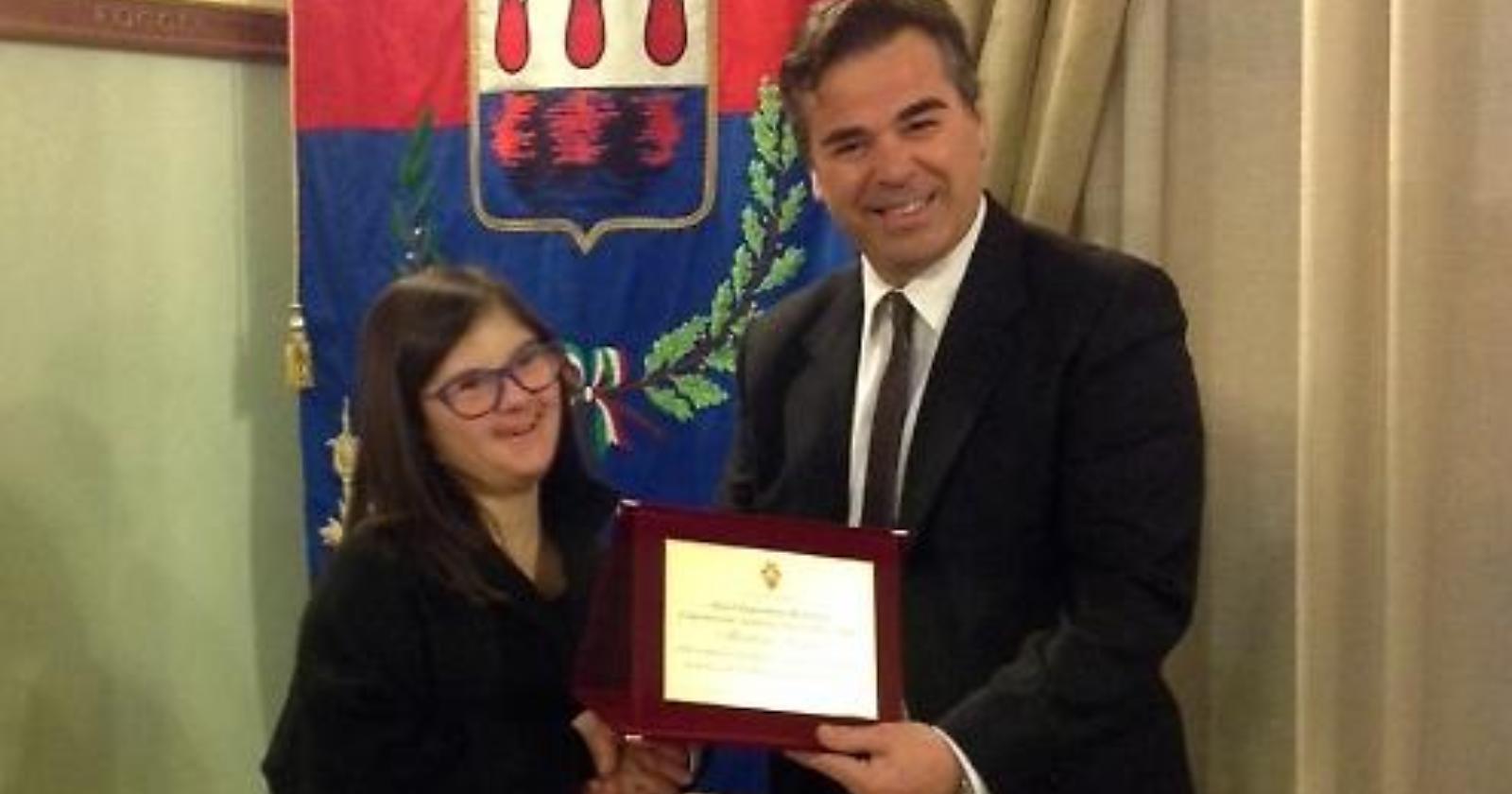 Una campionessa del mondo in Comune: il sindaco premia Martina Sassani