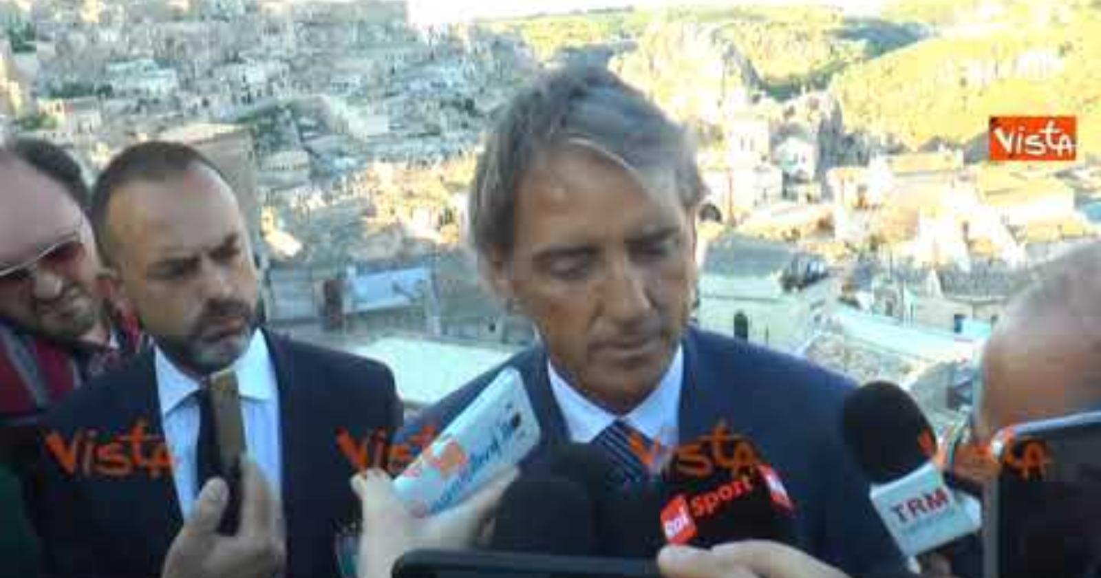 Roberto Mancini a Matera: ecco il video