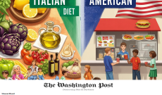 Italiani meno grassi degli americani grazie allo stile di vita, la dieta mediterranea e la sanità pubblica