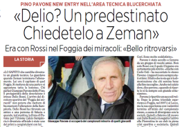 Peppino Pavone torna in serie "A", con la Sampdoria