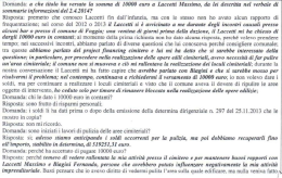 Mazzette Comune, Insalata: «Ho pagato perchè temevo di vedere rallentata la mia attività»