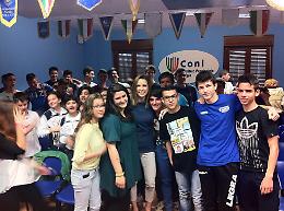 10 Maggio 2014, Valentina Vezzali a Foggia. Agli studenti: «Non accontentatevi mai»