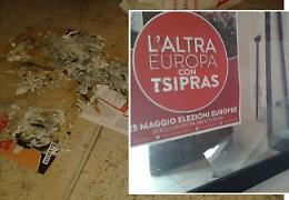 Foggia, atto intimidatorio contro il comitato elettorale "Tsipras"