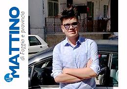 A Francesco Carrozzino, diploma italo-francese, Foggia sta stretta 