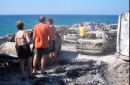 Oggi, 24 Luglio 2007, l'inferno di fuoco che fece ribollire il mare a Peschici nella baia San Nicola