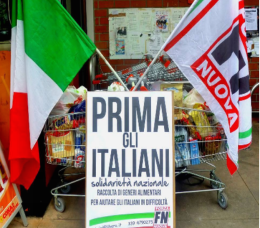 Vieste, sabato la colletta alimentare di "Forza Nuova"