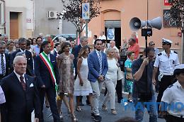 La prima volta da Sindaco di Landella alla processione della Madonna dei Sette Veli
