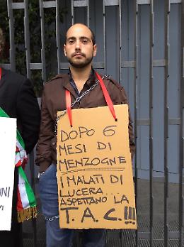 Le foto della protesta del sindaco di Lucera