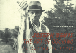 Oggi, 11 Ottobre 2008, la mostra dedicata a Beuys, l'aviatore tedesco che tra le bombe amò per sempre Foggia