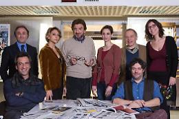 Michele De Virgilio  giornalista "cattivo" con Gigi Proietti in "Una pallottola nel cuore" 