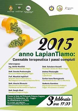"LapianTiamo: cannabis terapeutica, i passi compiuti”
