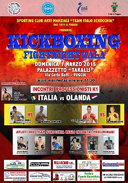 Palestra “Taralli”: a Foggia torna  la grande Kick Boxing