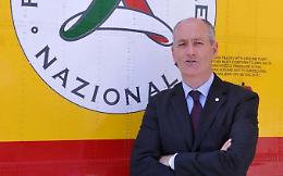 Il capo della Protezione Civile, Franco Gabrielli, a Foggia il 30 marzo