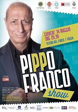 "Pippo Franco Show" al "Teatro del Fuoco": quattro risate per far del bene