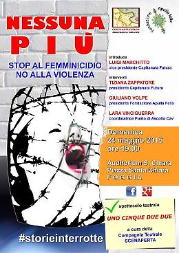 "Nessuna Più", il no al femminicidio di "Capitanata Futura"