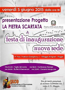 Apertura nuova sede operativa dell’Associazione di Promozione Sociale e Culturale JACO