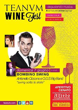 Ottavio De Stefano, Antonello Ciccone e Veronica Granatiero al Teanum Wine Fest
