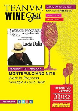 Il "Teanum Wine Fest" omaggia Lucio Dalla