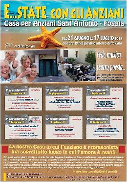 Anche quest'anno, a Foggia,  "E…state con gli Anziani"
