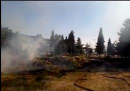 Incendio al Centro di ricerche per la cerealicoltura: in fiamme 6,5 quintali di foraggio