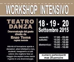 Arriva il workshop di teatro-danza diretto da Enzo Toma