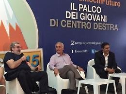 Emiliano a Campuseverest; «Berlusconi finirà nei sussidiari di scuola. Preferiamo egemonia Forza Italia a Lega Nord»