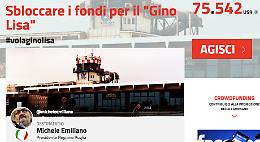 Rilancio dell'aeroporto "Gino Lisa", in due giorni 75mila "grida" per Emiliano