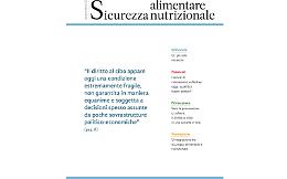 Sicurezza Alimentare e Nutrizionale