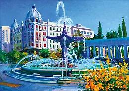 La fontana del Sele si illumina di viola: facciamo luce sull'epilessia!