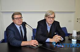 Sgarbi all'Accademia di Belle Arti: «Bella e pensare che non volevo venirci»