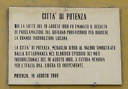 Oggi, 18 Agosto 1860, Potenza, prima di Garibaldi, fa l'Unità d'Italia cacciando i Borboni
