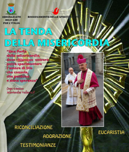 Mercoledì  a Potenza "La Tenda della Misericordia"