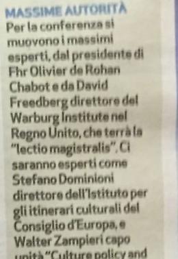 Vicenza: seminario internazionale sul turismo religioso. Le possibilità della Basilicata