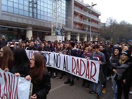 Questa volta contro il radar a Monte Li Foj scendono in campo gli studenti