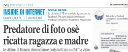 Quello di Rionero è un caso di "grooming"