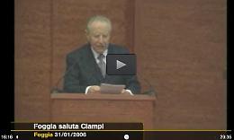 Il discorso di Ciampi a Foggia il 30 gennaio del 2006