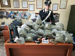 Nel box  di un insospettabile 23 chili di marijuana