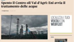 Viggiano: da oggi il Centro oli è fermo del tutto