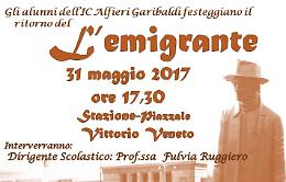 Scuola “Alfieri-Garibaldi”, Rotary e associazioni salutano il ritorno dell' "Emigrante"