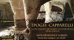 Organizzata una visita archeologica degli Ipogei Paleocristiani Capparelli,  le antiche "Grotte di Siponto" 